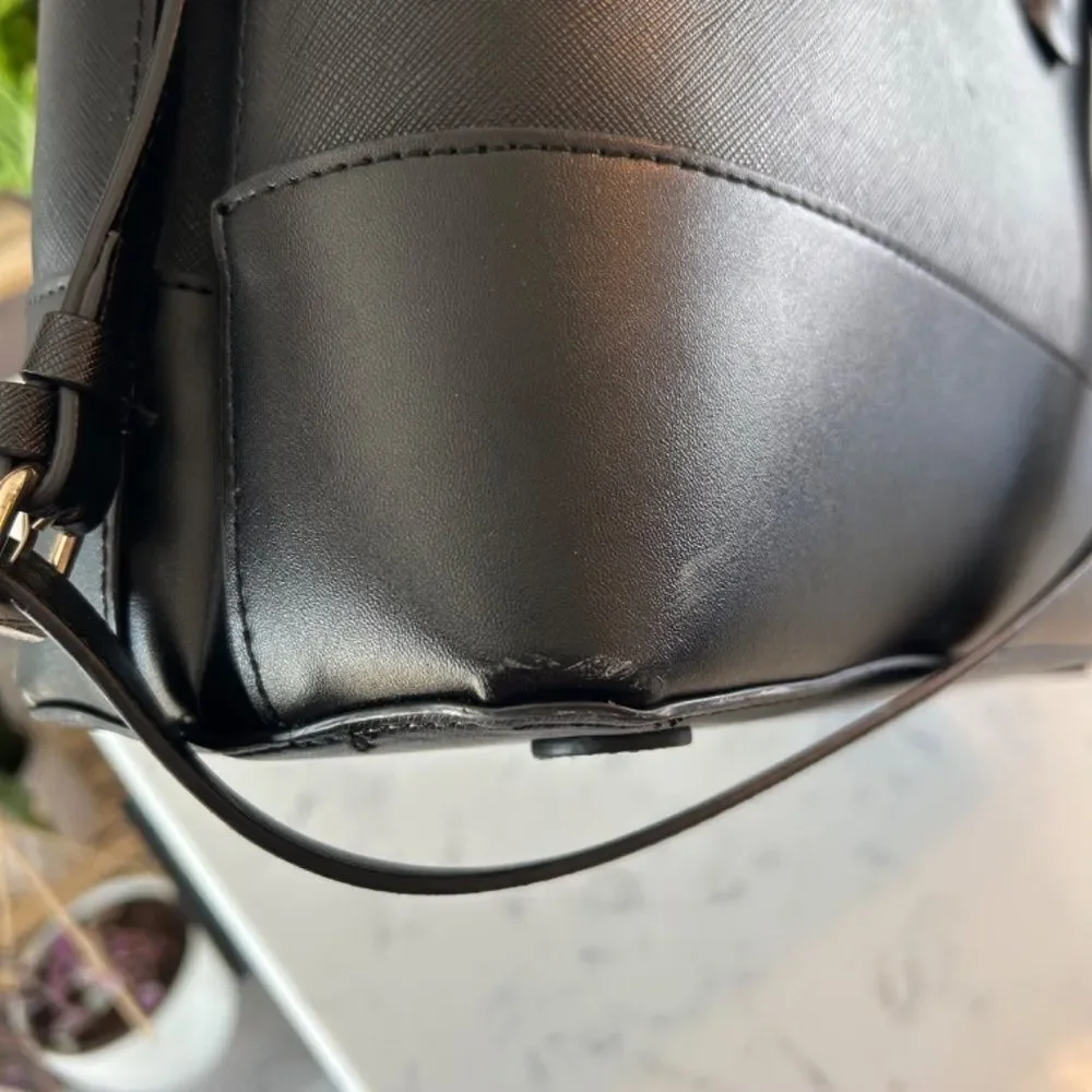 Zara Zipper City Laptop Bag Gold Hardware